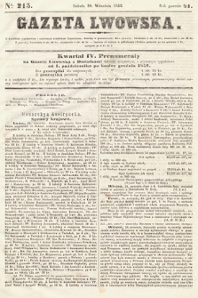 Gazeta Lwowska. 1852, nr 215