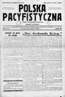 Polska Pacyfistyczna : organ przyjaciół Paneuropy. 1930, nr 1-2