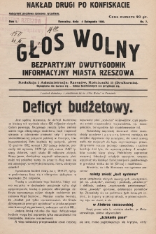 Głos Wolny. 1932, nr 7