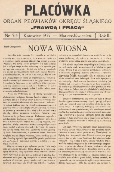 Placówka : organ Peowiaków Okręgu Śląskiego „Prawdą i Pracą”. 1937, nr 3-4