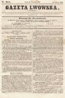 Gazeta Lwowska. 1852, nr 218