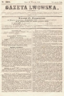 Gazeta Lwowska. 1852, nr 220