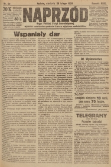 Naprzód : organ Polskiej Partyi Socyalistycznej. 1920, nr  52