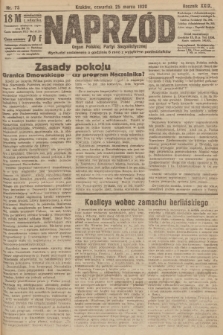 Naprzód : organ Polskiej Partyi Socyalistycznej. 1920, nr  73