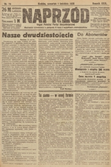 Naprzód : organ Polskiej Partyi Socyalistycznej. 1920, nr  79