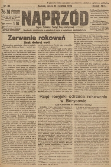Naprzód : organ Polskiej Partyi Socyalistycznej. 1920, nr  89