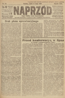 Naprzód : organ Polskiej Partyi Socyalistycznej. 1920, nr  114