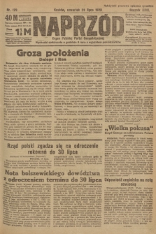 Naprzód : organ Polskiej Partyi Socyalistycznej. 1920, nr  179