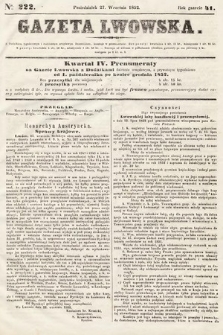 Gazeta Lwowska. 1852, nr 222