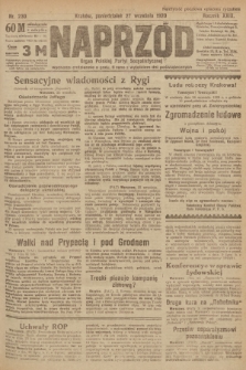 Naprzód : organ Polskiej Partyi Socyalistycznej. 1920, nr  230 [nakład po konfiskacie]