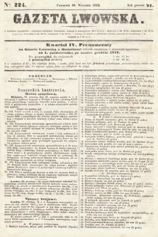 Gazeta Lwowska. 1852, nr 224