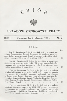 Zbiór Układów Zbiorowych Pracy. 1938, nr 4