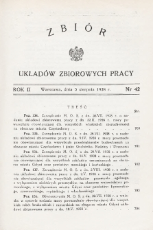 Zbiór Układów Zbiorowych Pracy. 1938, nr 42