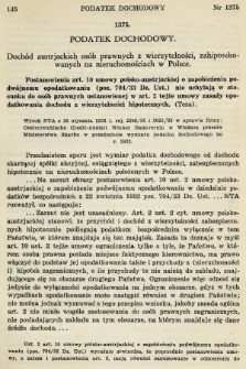Orzecznictwo Sądów Najwyższych w Sprawach Podatkowych i Administracyjnych. R. 5, 1936, T. 1-2, nr 3