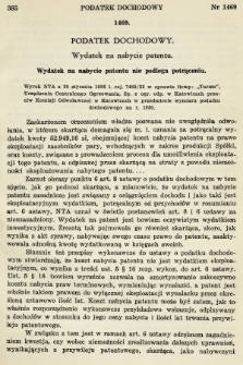 Orzecznictwo Sądów Najwyższych w Sprawach Podatkowych i Administracyjnych. R. 5, 1936, T. 1-2, nr 6