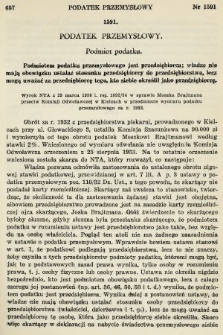 Orzecznictwo Sądów Najwyższych w Sprawach Podatkowych i Administracyjnych. R. 5, 1936, T. 1-2, nr 10
