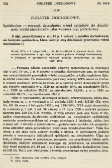 Orzecznictwo Sądów Najwyższych w Sprawach Podatkowych i Administracyjnych. R. 5, 1936, T. 1-2, nr 11