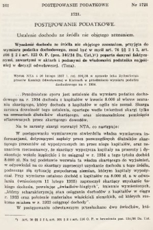 Orzecznictwo Sądów Najwyższych w Sprawach Podatkowych i Administracyjnych. R. 6, 1937, T. 1-2, nr 3