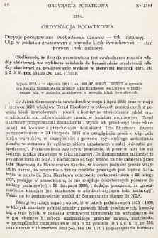 Orzecznictwo Sądów Najwyższych w Sprawach Podatkowych i Administracyjnych. R. 7, 1938, T. 1-2, nr 2