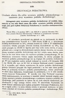 Orzecznictwo Sądów Najwyższych w Sprawach Podatkowych i Administracyjnych. R. 7, 1938, T. 1-2, nr 3