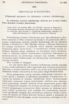 Orzecznictwo Sądów Najwyższych w Sprawach Podatkowych i Administracyjnych. R. 7, 1938, T. 1-2, nr 10