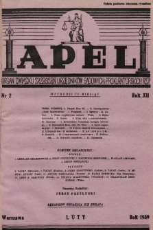 Apel : organ prasowy Związku Zrzeszeń Urzędników Sądowych i Prokuratorskich R. P. 1939, nr 2