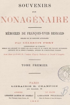 Souvenirs d'un nonagénaire. T. 1