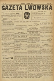 Gazeta Lwowska. 1921, nr 47
