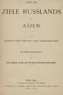 Über die Ziele Russlands in Asien