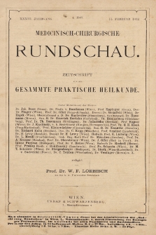 Medicinisch-Chirurgische Rundschau. 1892, Heft 4