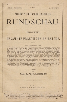 Medicinisch-Chirurgische Rundschau. 1892, Heft 6