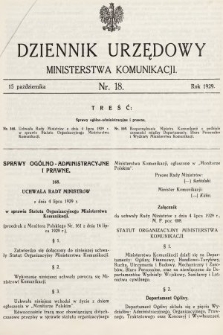 Dziennik Urzędowy Ministerstwa Komunikacji. 1929, nr 17