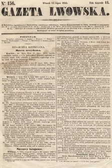 Gazeta Lwowska. 1854, nr 156