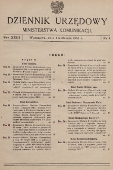 Dziennik Urzędowy Ministerstwa Komunikacji. 1946, nr 3