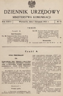 Dziennik Urzędowy Ministerstwa Komunikacji. 1946, nr 12