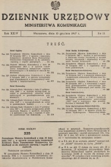 Dziennik Urzędowy Ministerstwa Komunikacji. 1947, nr 13