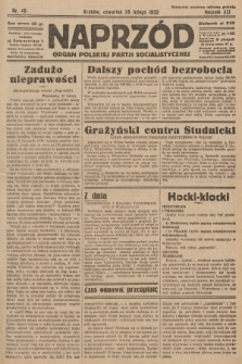 Naprzód : organ Polskiej Partji Socjalistycznej. 1932, nr 45