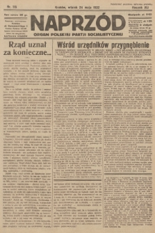 Naprzód : organ Polskiej Partji Socjalistycznej. 1932, nr 115