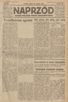 Naprzód : organ Polskiej Partji Socjalistycznej. 1932, nr 187 (po konfiskacie nakład drugi)