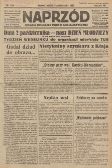 Naprzód : organ Polskiej Partji Socjalistycznej. 1932, nr 224