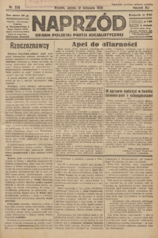Naprzód : organ Polskiej Partji Socjalistycznej. 1932, nr 259