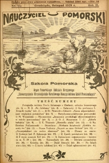 Nauczyciel Pomorski „Szkoła Pomorska” : organ Pomorskiego Oddziału Okręgowego „Stowarzyszenia Chrześcijańsko-Narodowego Nauczycielstwa Szkół Powszechnych”. 1929, nr 12