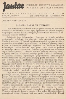 Jantar : przegląd naukowy zagadnień pomorskich i bałtyckich : organ Instytutu Bałtyckiego. 1946, nr 2