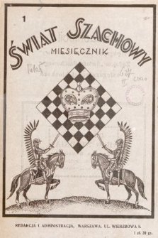 Szachowy : miesięcznik poświęcony grze i kompozycji szachowej. R.1, 1926, nr 1