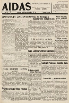Aidas : vilniaus lietuvių laikraštis eina antradieniais ir penktadieniais : duoda nemokamus priedus ūkininkams-„ūkininką, Vaikams-”Varpelį. 1938, nr 5