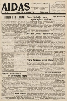 Aidas : vilniaus lietuvių laikraštis eina antradieniais ir penktadieniais : duoda nemokamus priedus ūkininkams-„ūkininką, Vaikams-”Varpelį. 1938, nr 6