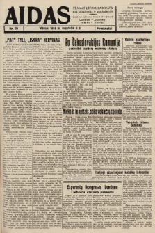 Aidas : vilniaus lietuvių laikraštis eina antradieniais ir penktadieniais : duoda nemokamus priedus ūkininkams-„ūkininką, Vaikams-”Varpelį. 1938, nr 29