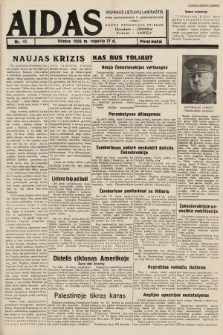 Aidas : vilniaus lietuvių laikraštis eina antradieniais ir penktadieniais : duoda nemokamus priedus ūkininkams-„ūkininką, Vaikams-”Varpelį. 1938, nr 43