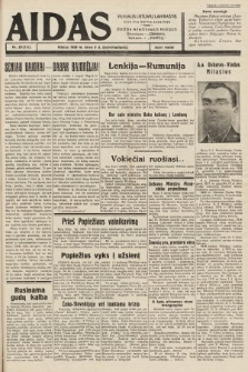 Aidas : vilniaus lietuvių laikraštis eina tris kartus savaitėje : duoda nemokamus priedus ūkininkams-„ūkininką”, Vaikams-„Varpelį”. 1939, nr 29