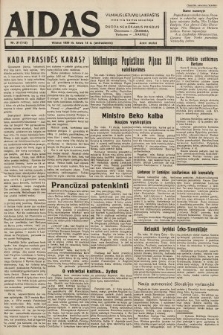 Aidas : vilniaus lietuvių laikraštis eina tris kartus savaitėje : duoda nemokamus priedus ūkininkams-„ūkininką”, Vaikams-„Varpelį”. 1939, nr 31